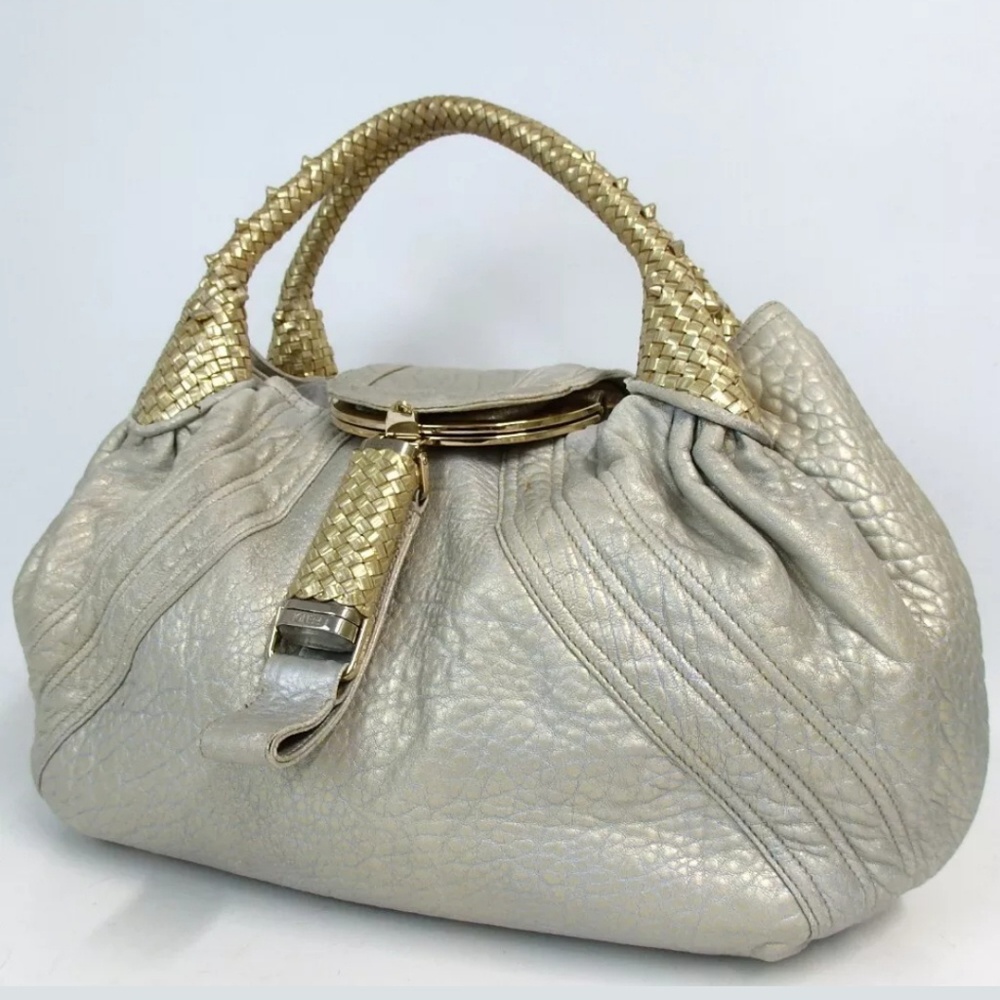 AUTHENTIC FENDI SPY BAG AF06049 HANDBAG LEATHER - Picture 1 of 9
